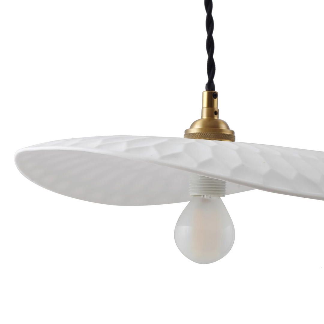Lindby Hängeleuchte Pendelleuchte Lampe Annira Keramik Weiß Messing 29 Cm Lampe B-Ware