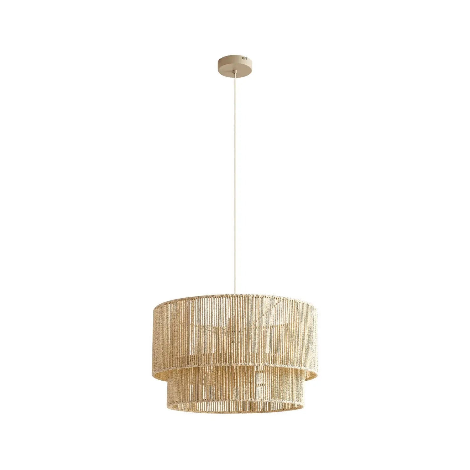B-Ware Lindby Hängeleuchte Pendelleuchte Lampe E27 Papier Beige ø 45 Cm Anuva Leuchte - 4255830903717