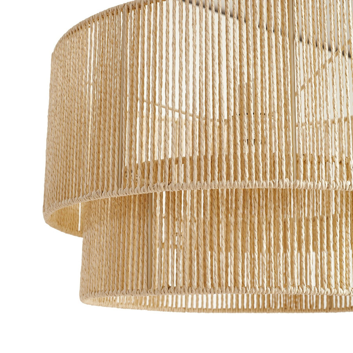Lindby Hängeleuchte Pendelleuchte Lampe E27 Papier beige Ø 45 cm Anuva Leuchte - 4255830903717