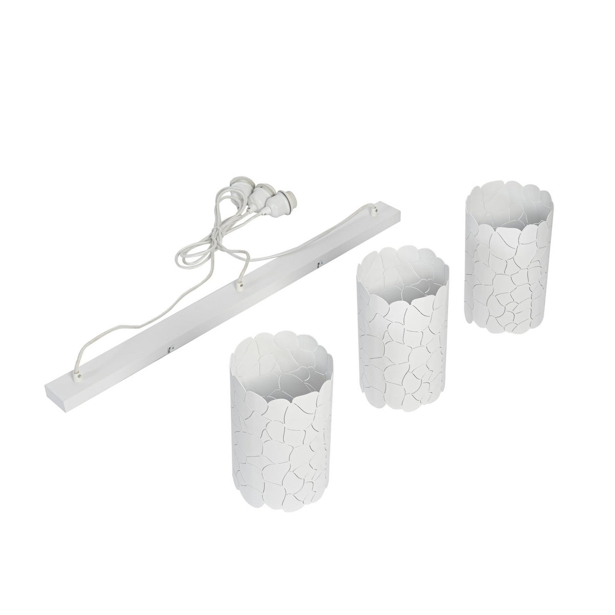 Lindby Hängeleuchte Pendelleuchte Aralena weiß 3 flg Länge 92 cm882 - 4251911786224