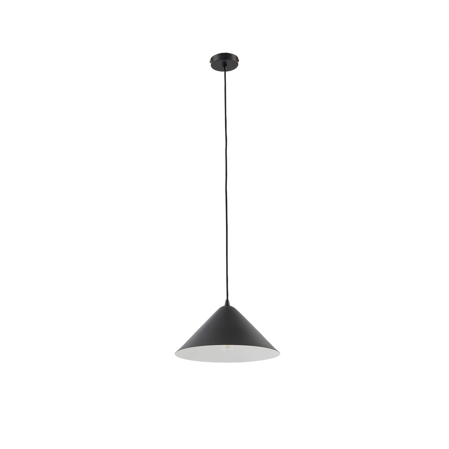 Lindby Hängeleuchte Deckenlampe Clarine Deckenlicht Schwarz Weiß ø 32 Cm Metall B-Ware - 4251911793673