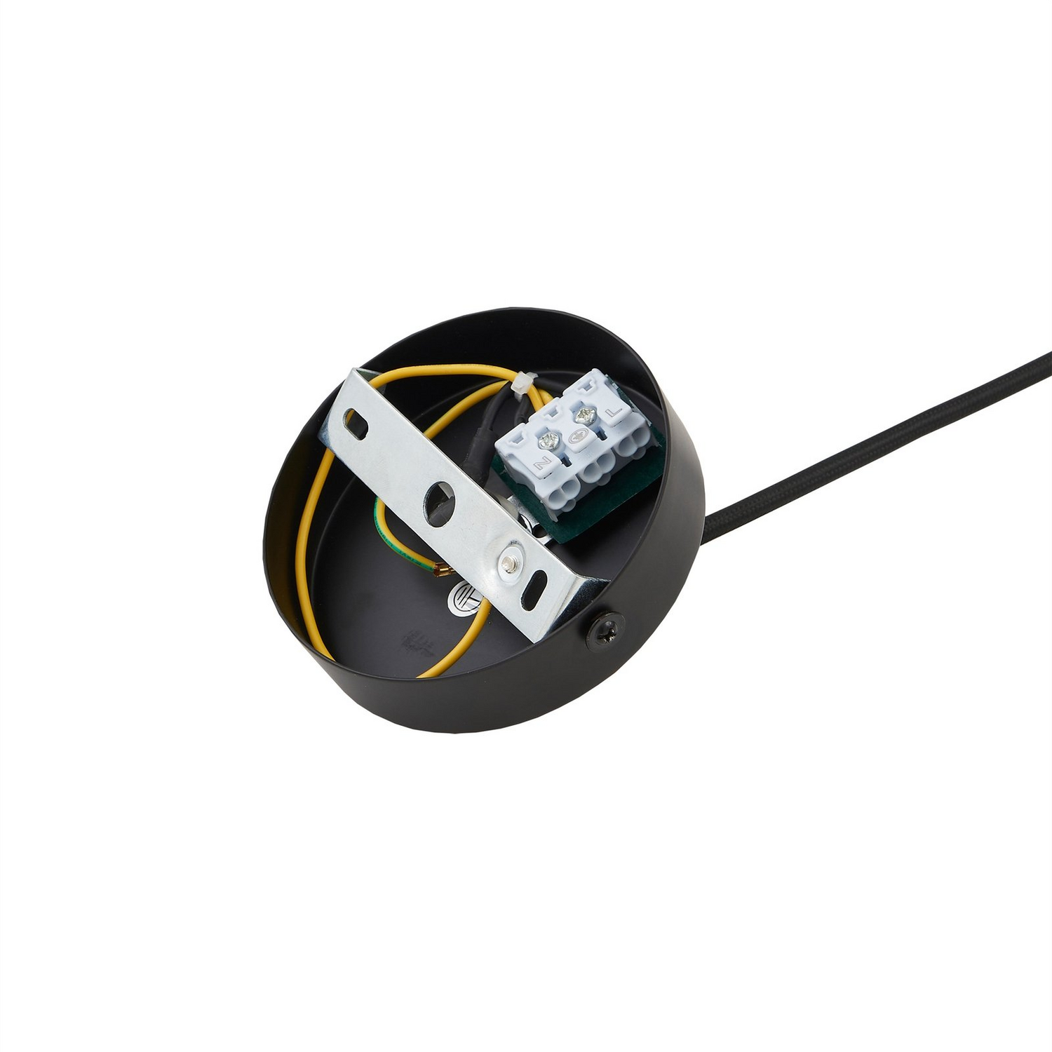 Lindby Hängeleuchte Deckenlampe Clarine Deckenlicht Schwarz Weiß ø 32 Cm Metall B-Ware - 4251911793673