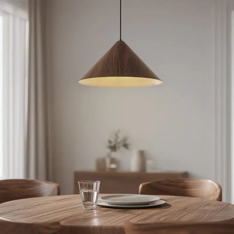 B-Ware Lindby Hängeleuchte Pendelleuchte Clarine Deckenlampe Holz Metall Dimmbar ø5966 - 4255830903137