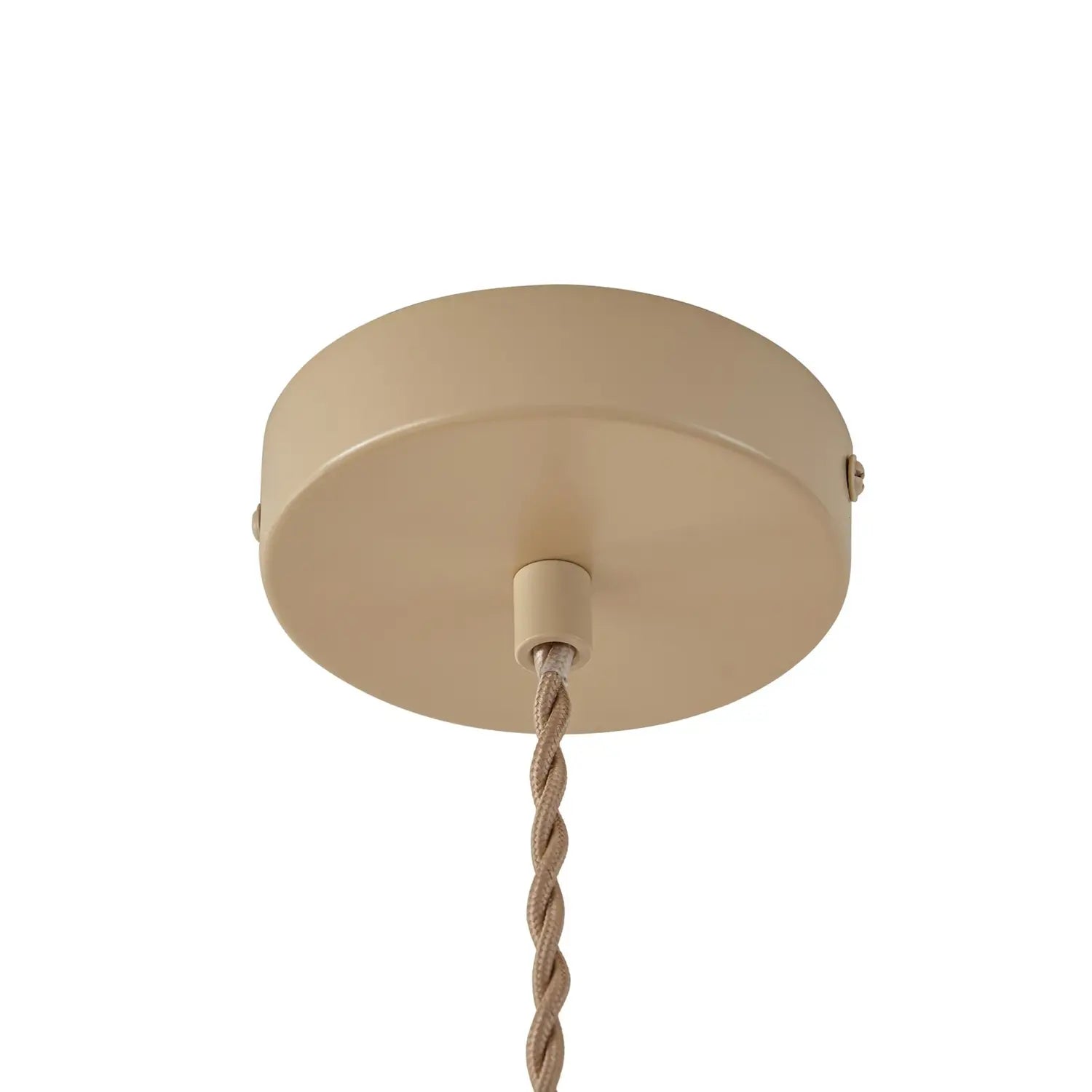 B-Ware Lindby Hängeleuchte Pendelleuchte Elfie Textil Leinen Beige E27 47 Cm652