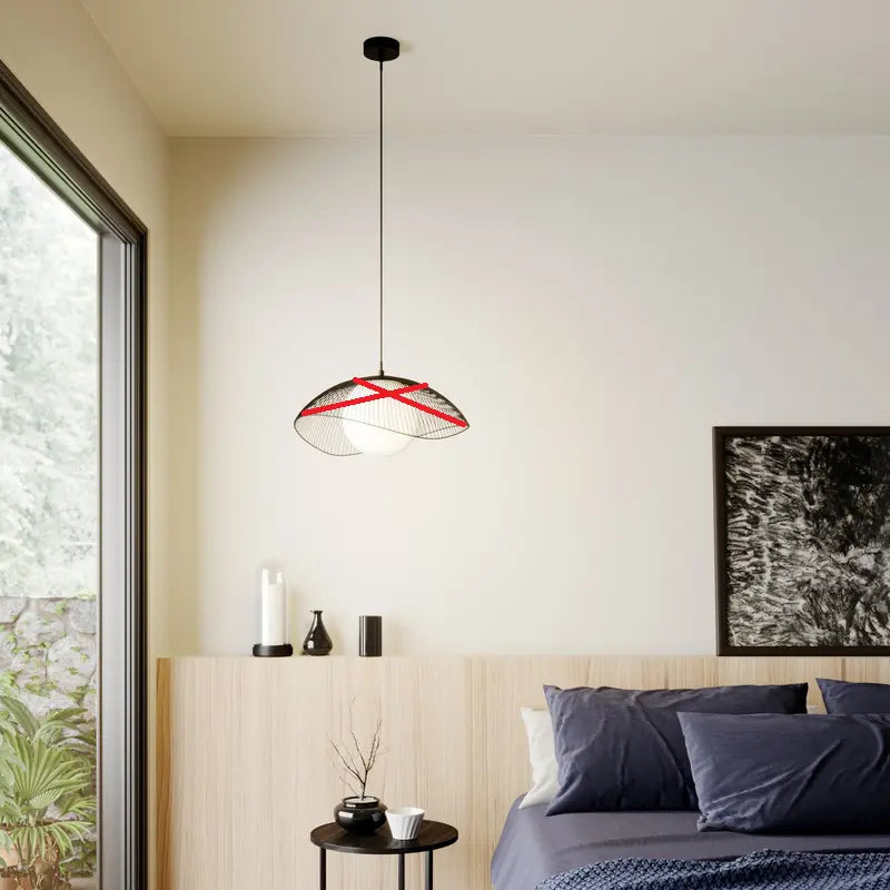 B-Ware Lindby Fabronia Hängeleuchte Gitter Leuchte Lampe Deckenlampe Siehe Text/Foto328 - 4251096570106