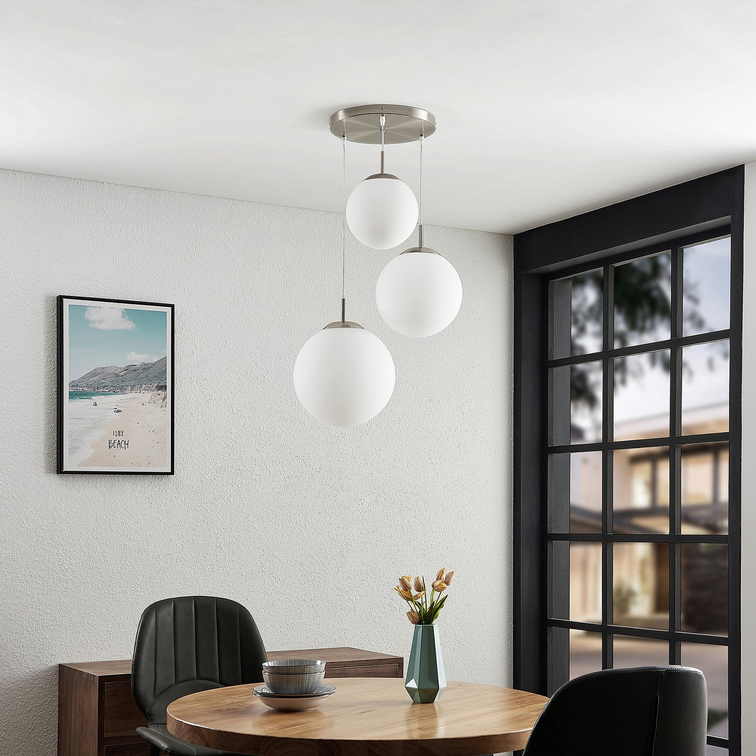 B-Ware Lindby Heleska Hängeleuchte Deckenlampe Pendelleuchte Leuchte Dreiflammig E27