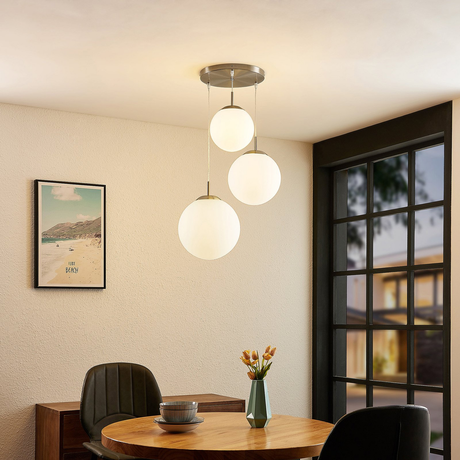 B-Ware Lindby Heleska Hängeleuchte Deckenlampe Pendelleuchte Leuchte Dreiflammig E27