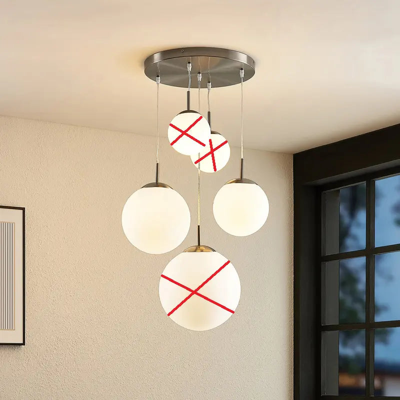 B-Ware Lindby Heleska Hängeleuchte Deckenlampe Lampe Leuchte Glaskugeln Siehe Text/Foto - 4251096595017