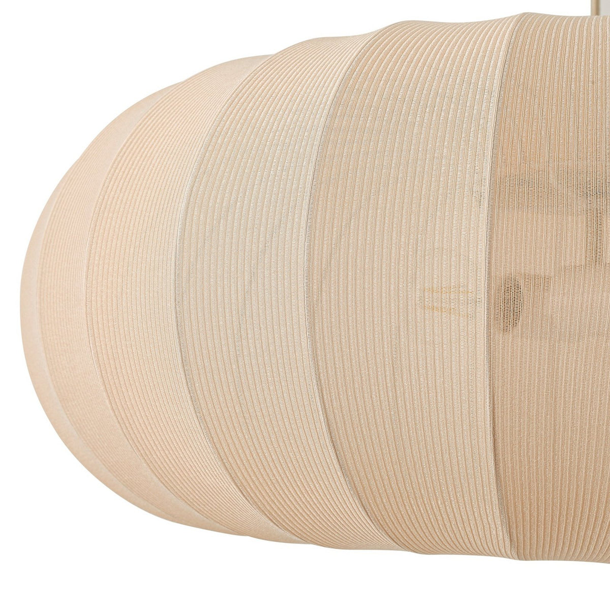Lindby Hängeleuchte Pendelleuchte Helin Deckenlampe beige Textil 3 x E27 Ø 70 cm - 4255830905117