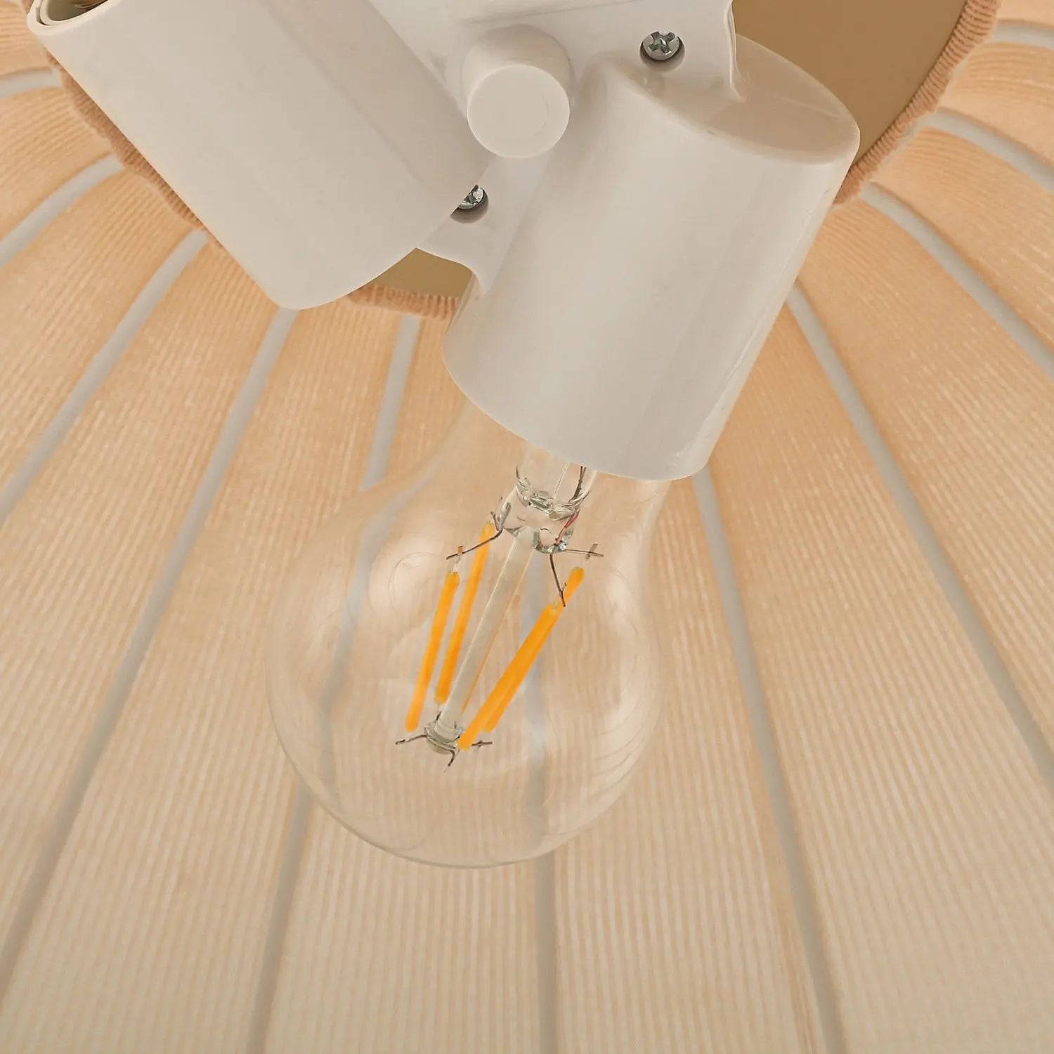 B-Ware Lindby Hängeleuchte Pendelleuchte Helin Deckenlampe Beige Textil 3 X E27 ø 70 Cm