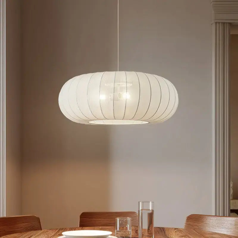 B-Ware Lindby Hängeleuchte Pendelampe Helin Weiß Textil ø 70 Cm 3 X E27 Led Siehe Text - 4255830905124