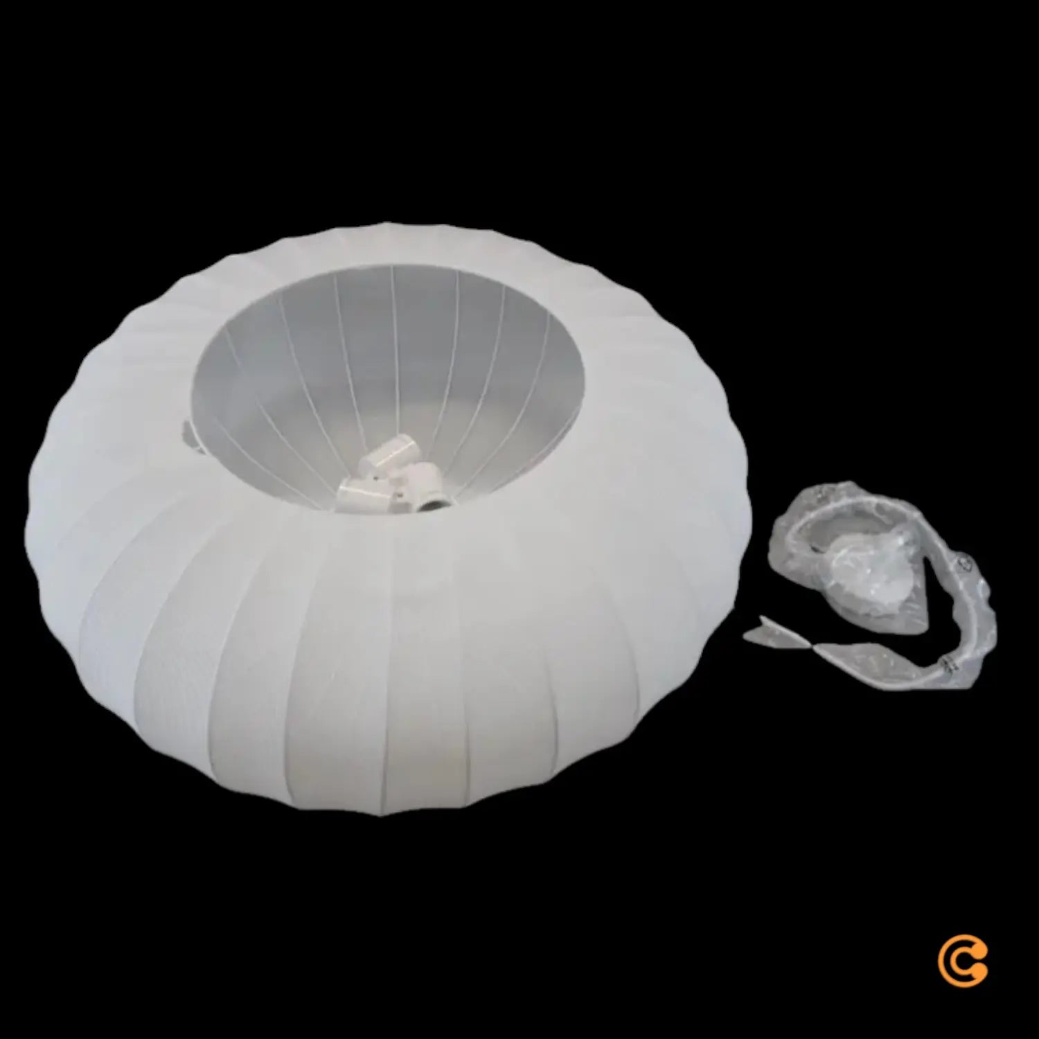 B-Ware Lindby Hängeleuchte Pendelampe Helin Weiß Textil ø 70 Cm 3 X E27 Led Leuchte742 - 4255830905124