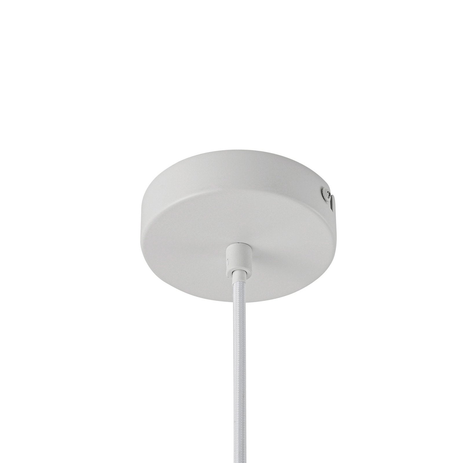 Lindby Hängeleuchte Pendelampe Helin weiß Textil Ø 70 cm 3 x E27 LED Leuchte - 4255830905124