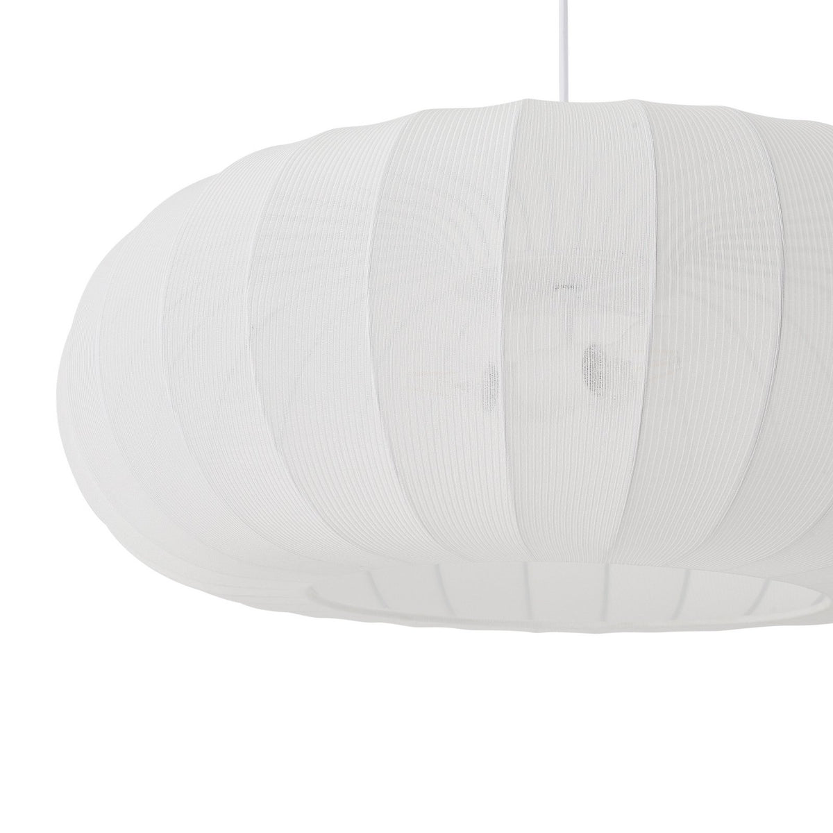Lindby Hängeleuchte Pendelampe Helin weiß Textil Ø 70 cm 3 x E27 LED Leuchte - 4255830905124