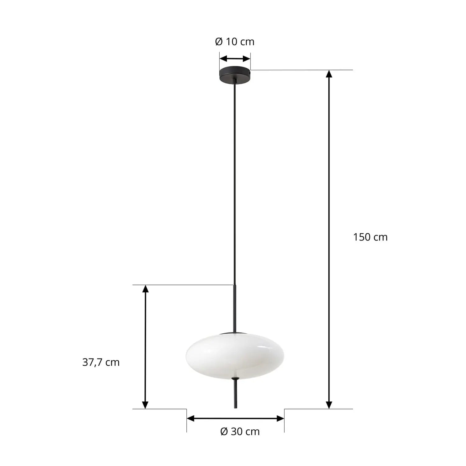 B-Ware Lindby Hängeleuchte Pendelleuchte Hikari Glas Weiß Esszimmer Wohnzimmer Küche - 4255830911132