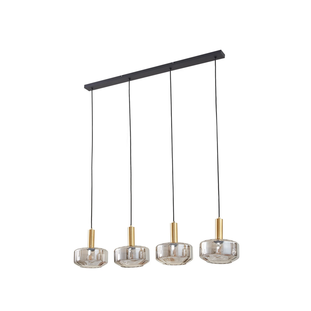 Lindby Hängeleuchte Hildur Rauchgrau Glas Deckenlampe Lampe Siehe Text/Foto B-Ware - 4251911793314