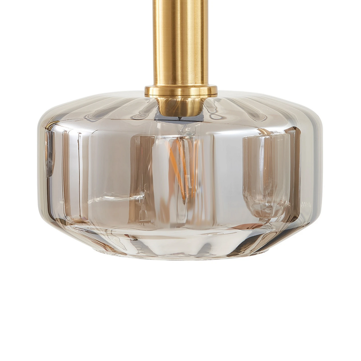 Lindby Hängeleuchte Hildur Rauchgrau Glas Deckenlampe Lampe Siehe Text/Foto B-Ware - 4251911793314