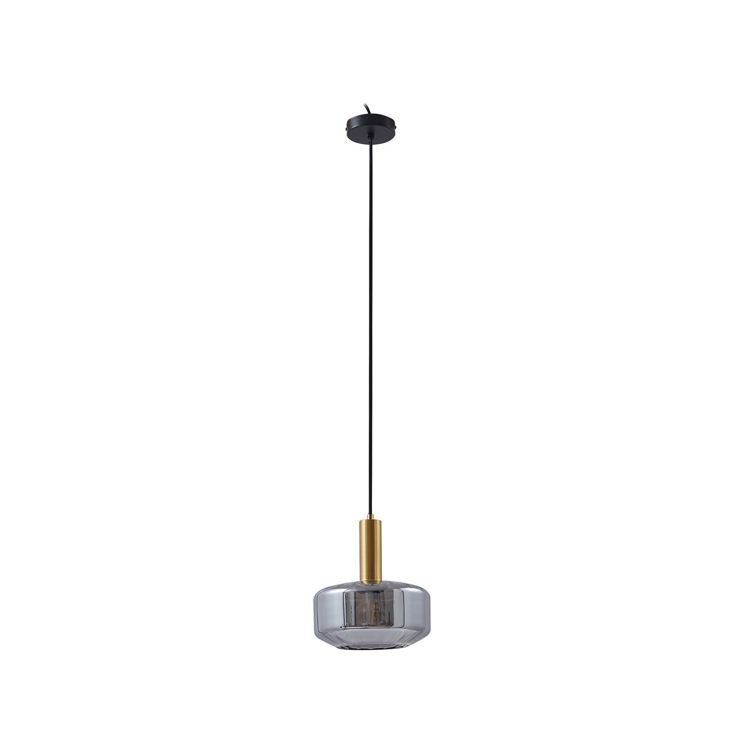 B-Ware Lindby Hängeleuchte Pendellampe Lampe Glas Rauchgrau 22cm Hildur Leuchte Spot - 4251911793321