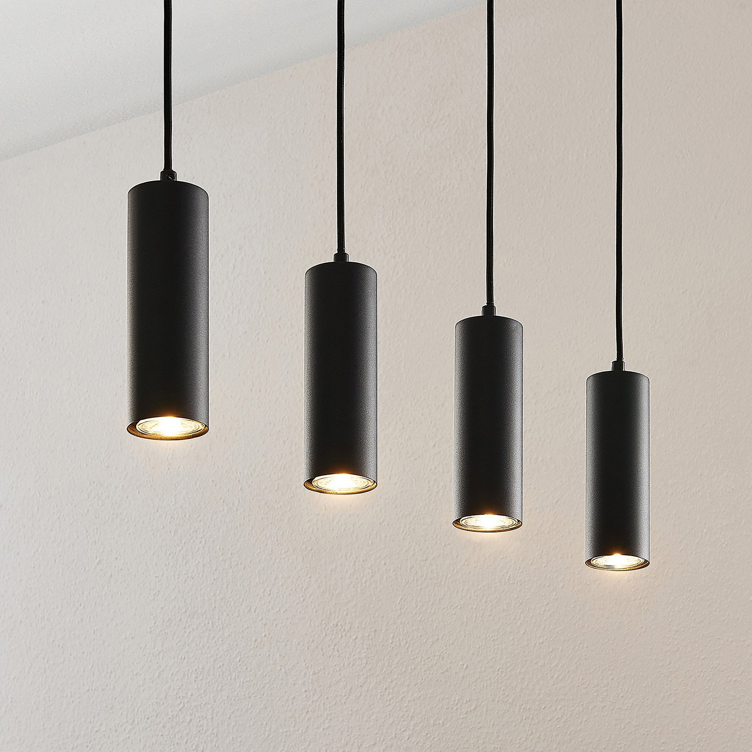 B-Ware Lindby Hängeleuchte Pendelleuchte Joffrey Schwarz 76 Cm 4flg Gu10 Siehe Text533 - 4251096573039