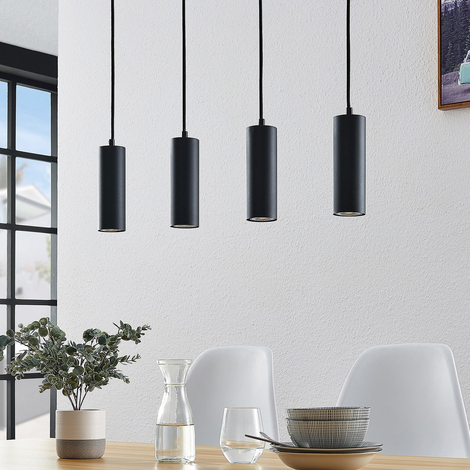 B-Ware Lindby Hängeleuchte Pendelleuchte Joffrey Schwarz 76 Cm 4flg Gu10 Siehe Text533 - 4251096573039