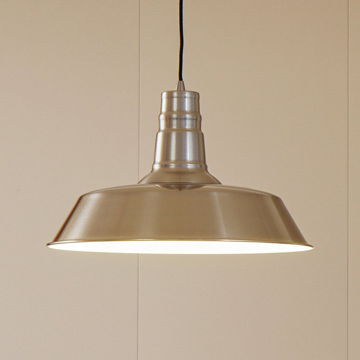 Lindby Hängeleuchte Laylan schwarz weiß Ø 46 cm Metall Deckenlampe Lampe Leuchte - 4251911793154