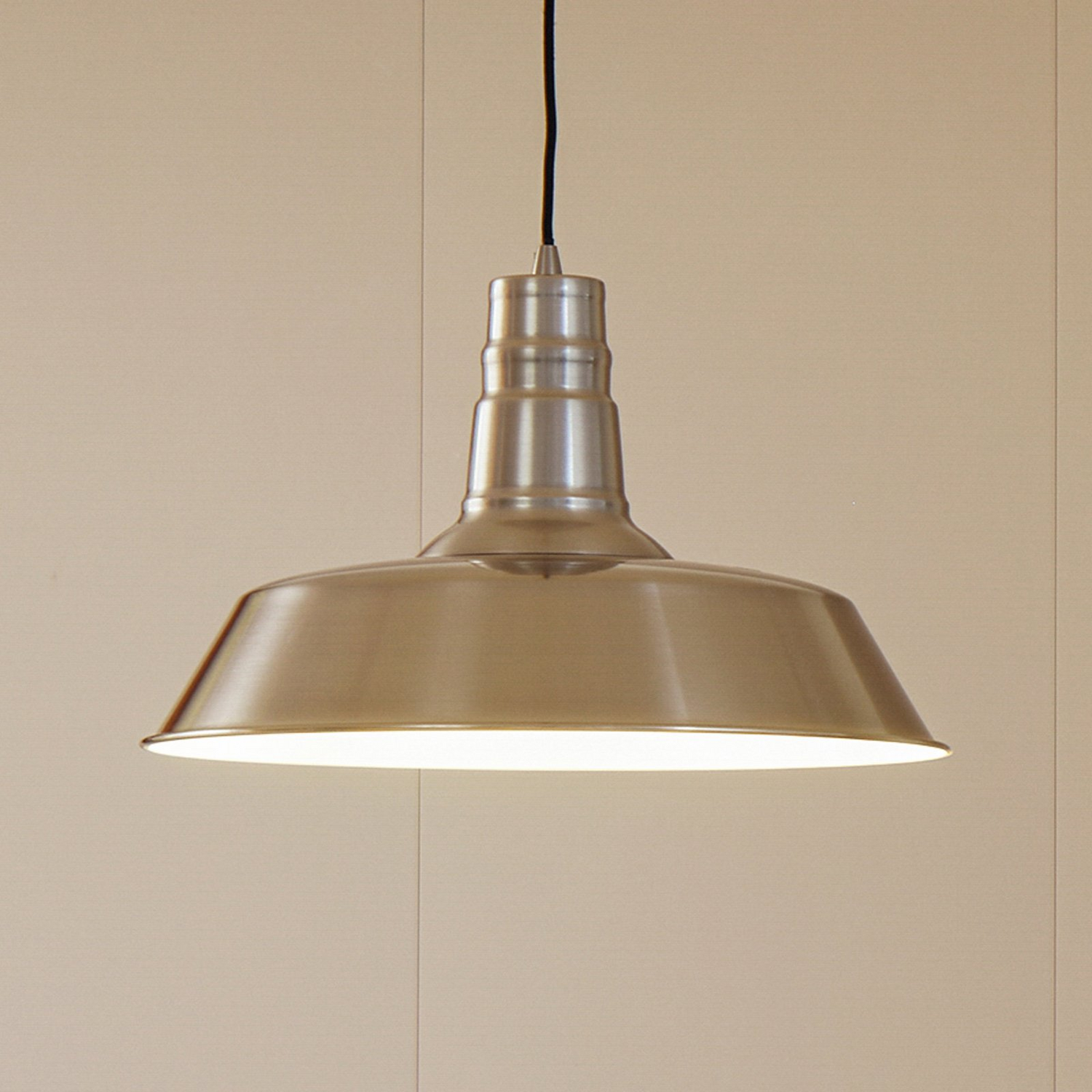 B-Ware Lindby Hängeleuchte Laylan Schwarz Weiß ø 46 Cm Metall Deckenlampe Lampe Leuchte - 4251911793154