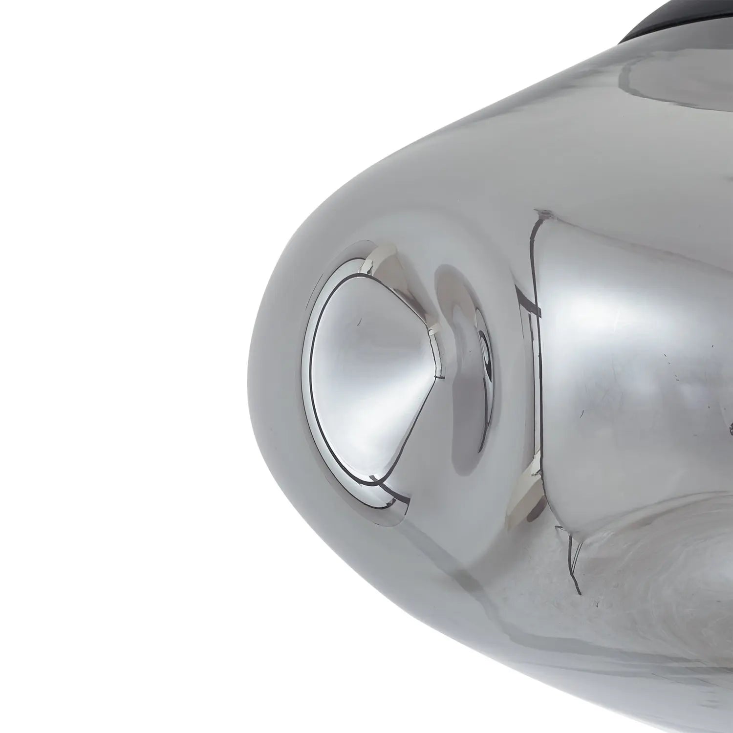 B-Ware Lindby Hängeleuchte Pendelleuchte Lelia Deckenleuchte Lampe Rauchgrau Glas ø35cm
