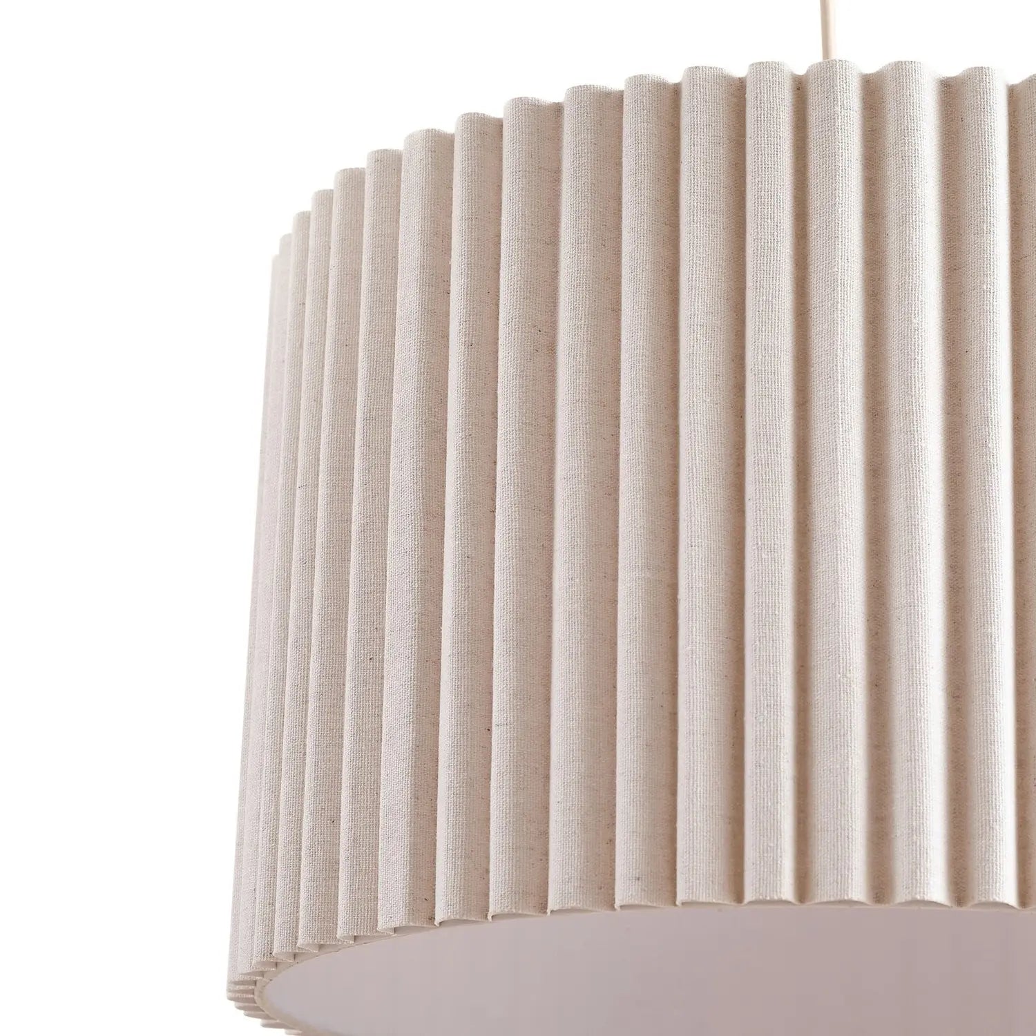 B-Ware Lindby Hängeleuchte Pendelleuchte Lampe Leinen Cremefarben 45 Cm Libbie172 - 8511661807340