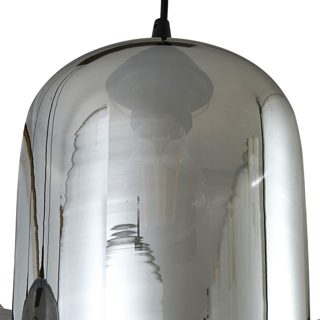 Lindby Hängeleuchte Pendellampe Marla Glas Rauchgrau 6fl 108cm Siehe Text/Foto B-Ware - 4251911797114
