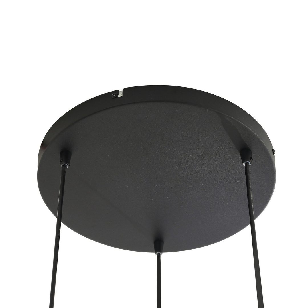 Lindby Hängeleuchte Pendelleuchte Marla Glas Rauchgrau 50 Cm Rondell Lampe Spot B-Ware