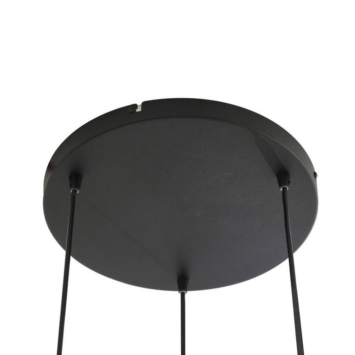 Lindby Hängeleuchte Pendelleuchte Marla Glas Rauchgrau 50 Cm Rondell Lampe Spot B-Ware