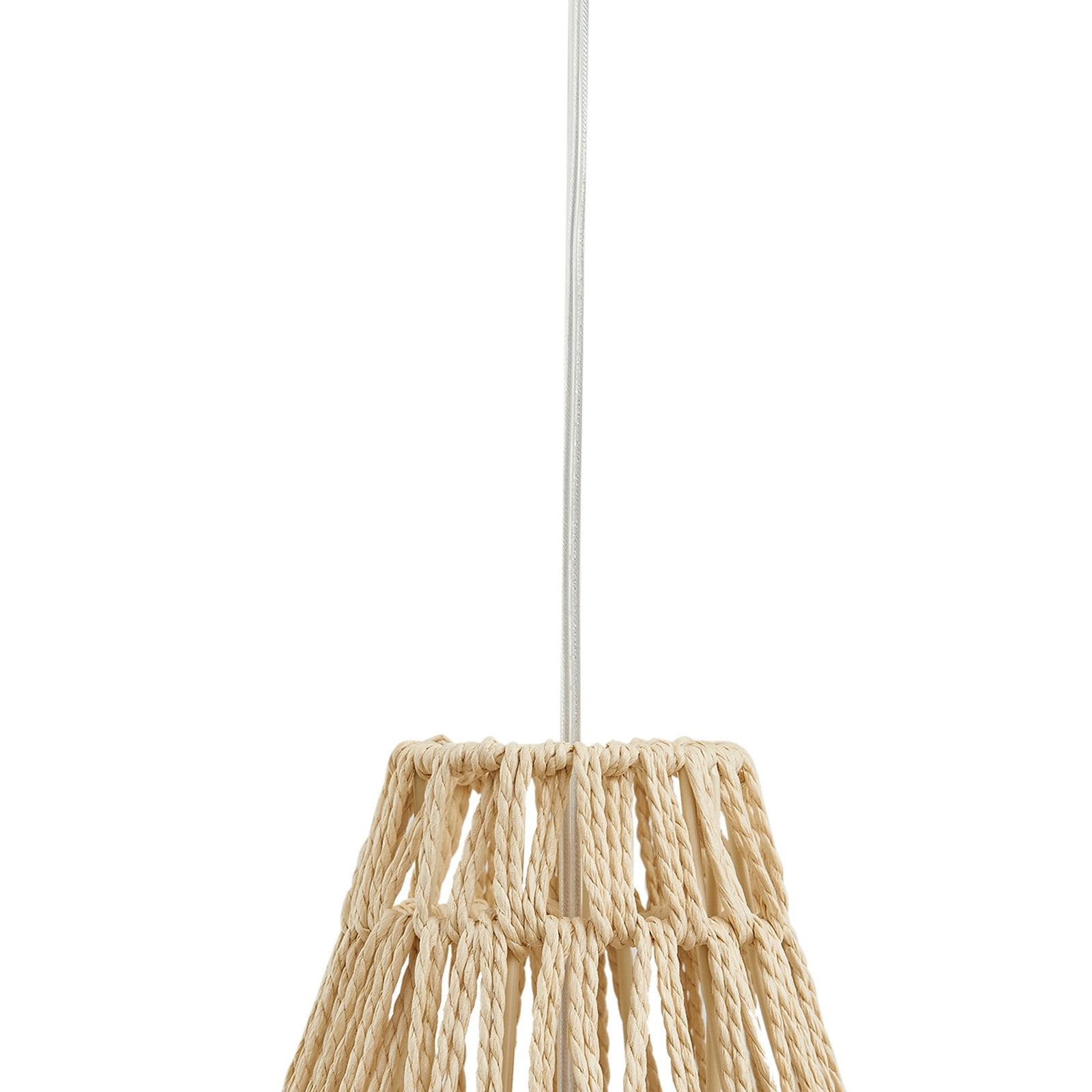 Lindby Hängeleuchte Pendelleuchte Miryam Hanfseil natur Ø 40 cm - 4251911792911