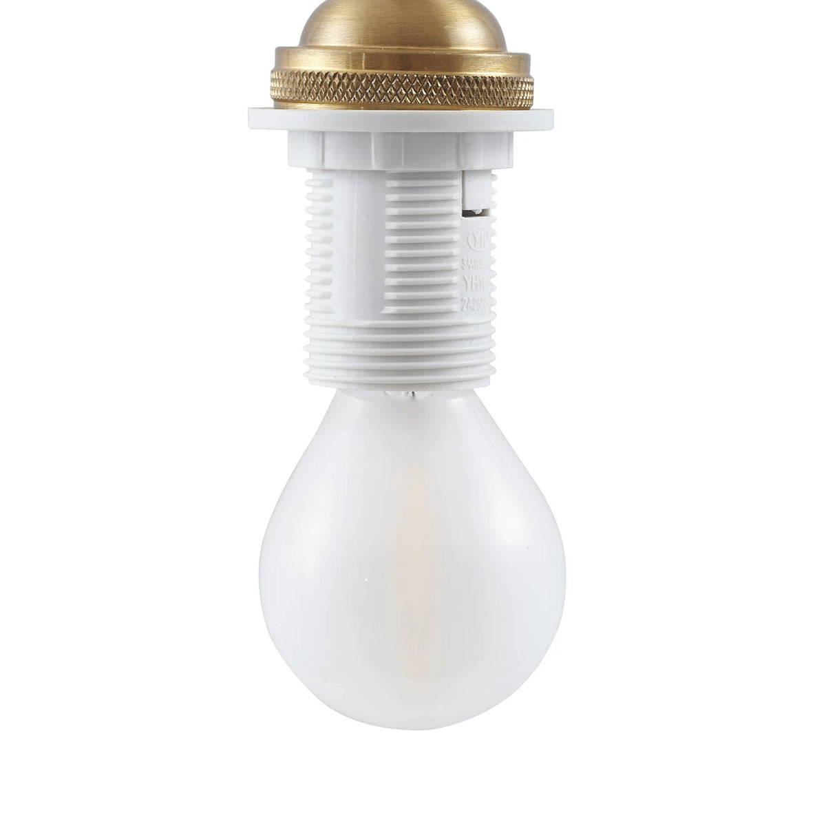 Lindby Hängeleuchte Pendelleuchte Nolane Keramik Lampe weiß Messing - 4251911796551