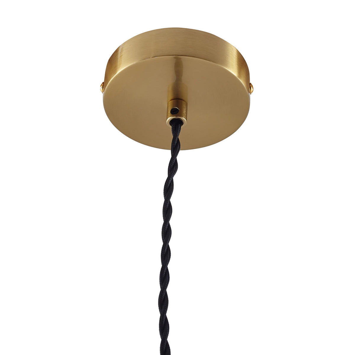 Lindby Hängeleuchte Pendelleuchte Nolane Keramik Lampe weiß Messing - 4251911796551