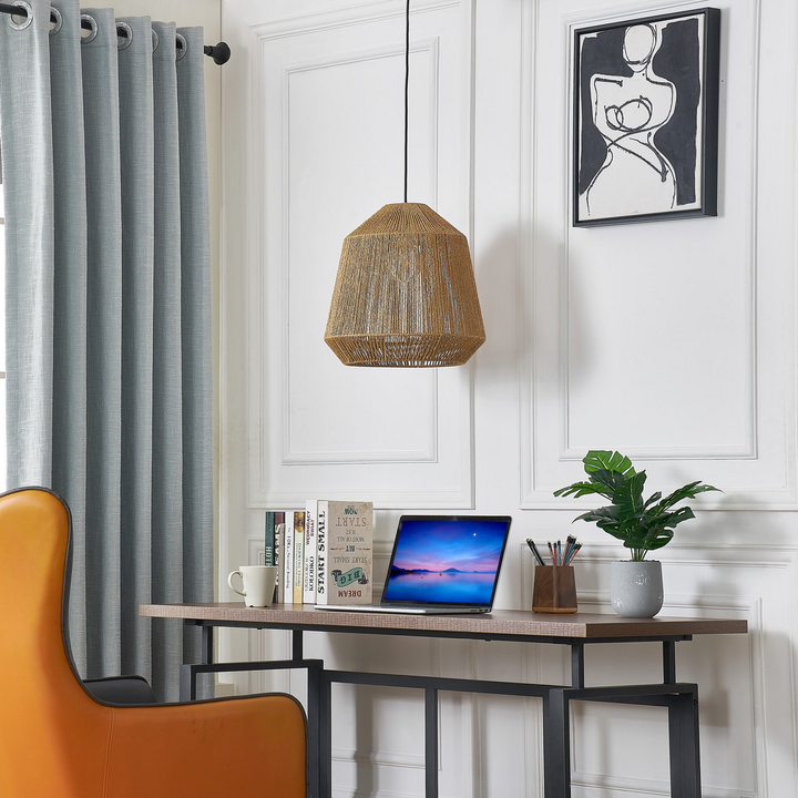 Lindby Hängeleuchte Pendelleuchte Otso Lampe Deckenlampe Leuchte Bambus E27 40cm B-Ware - 4251911765755