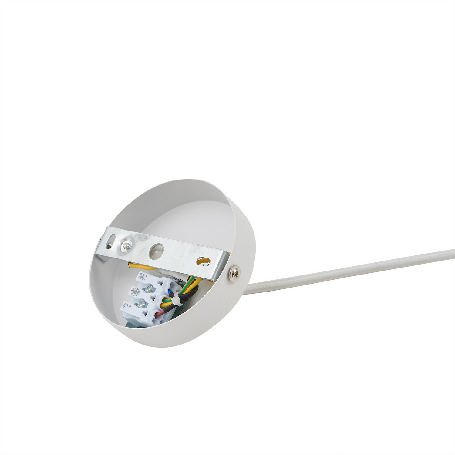 Lindby Hängeleuchte Pendelleuchte Lampe Weiß Metall 46 Cm E27 Dimmbar Leuchte B-Ware - 4251911793147
