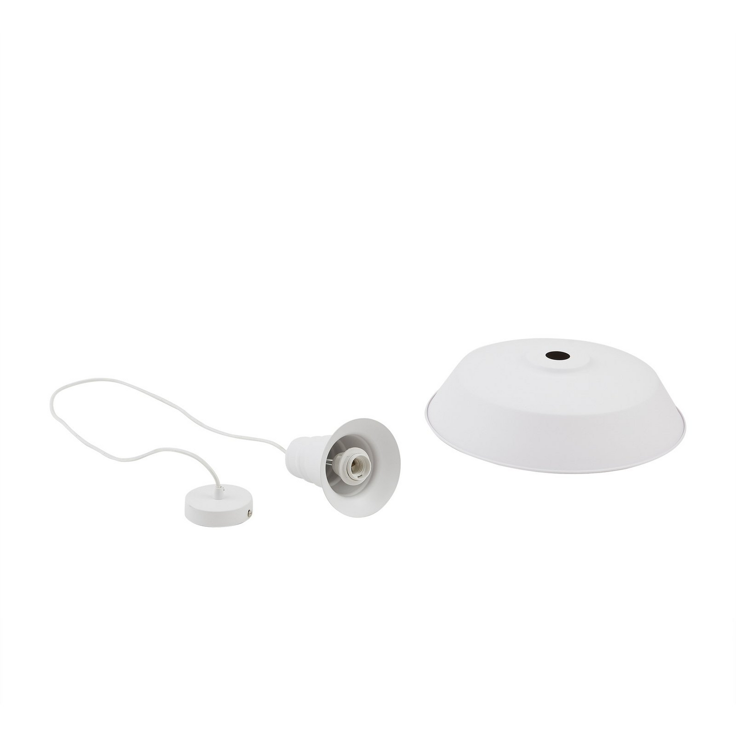 Lindby Hängeleuchte Pendelleuchte Lampe Weiß Metall 46 Cm E27 Dimmbar Leuchte B-Ware - 4251911793147