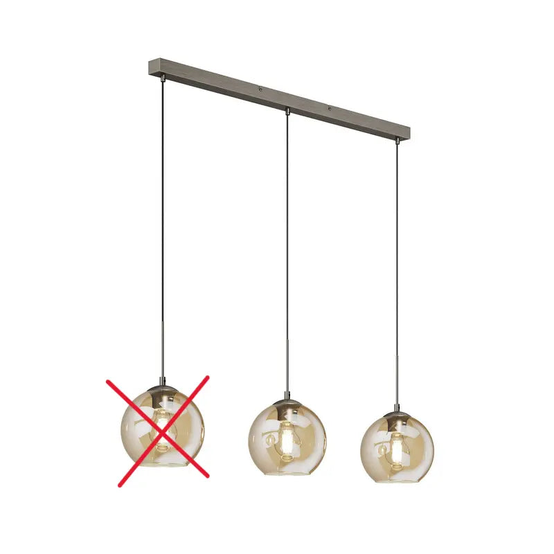 B-Ware Lindby Sofian Hängeleuchte Pendelleuchte Deckenlampe Amber Siehe Text/Foto - 4251096565447