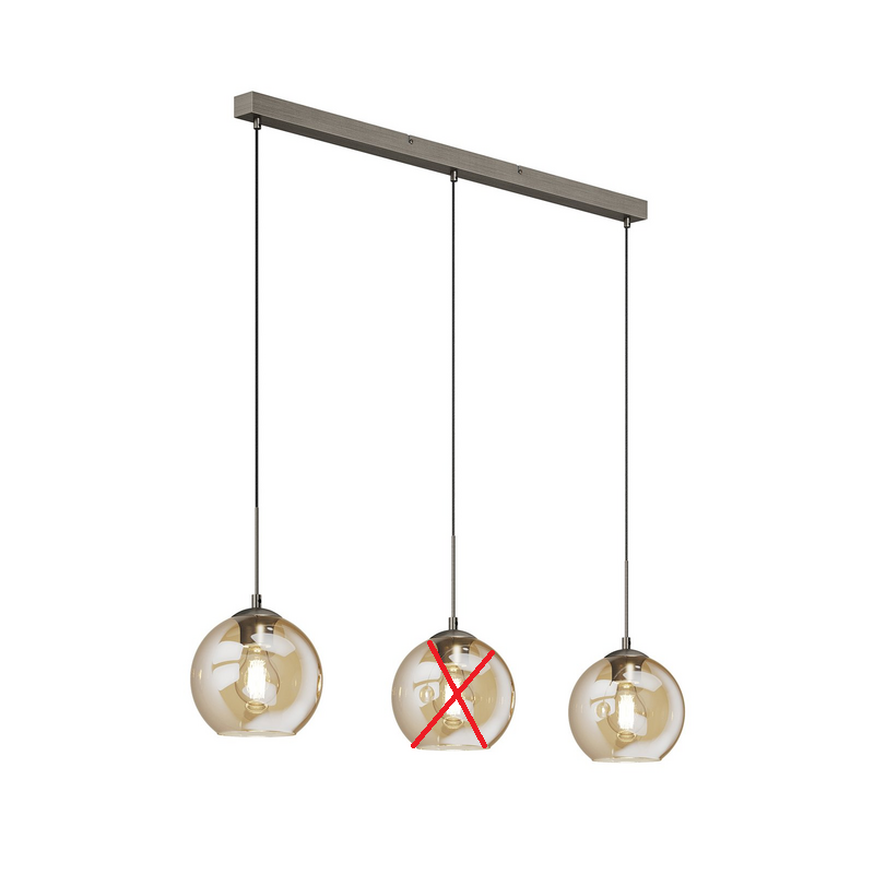 Lindby Sofian Hängeleuchte Pendelleuchte Deckenlampe Amber Siehe Text/Foto B-Ware - 4251096565447