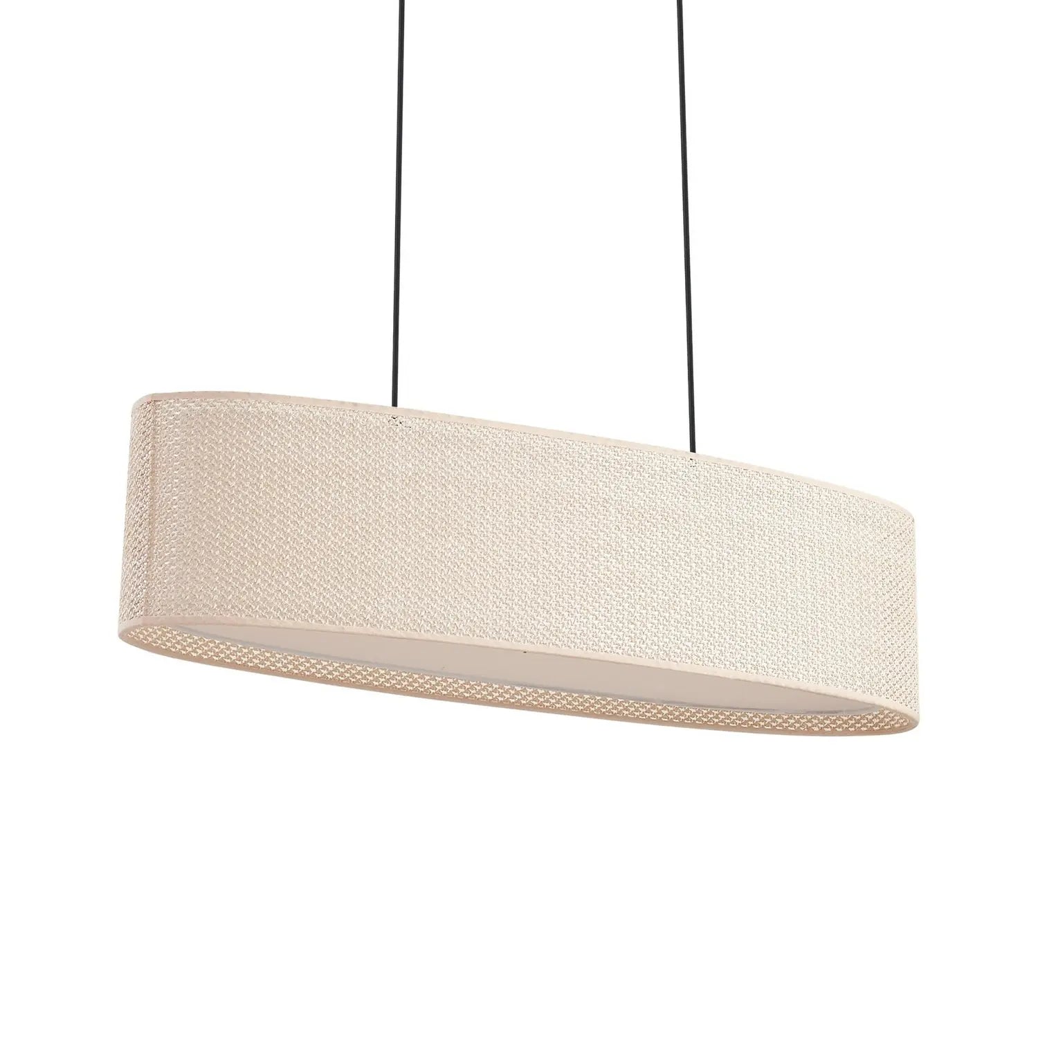B-Ware Lindby Hängeleuchte Pendelleuchte Soula E27 Beige Kunststoff 78 Cm Lampe Leuc76