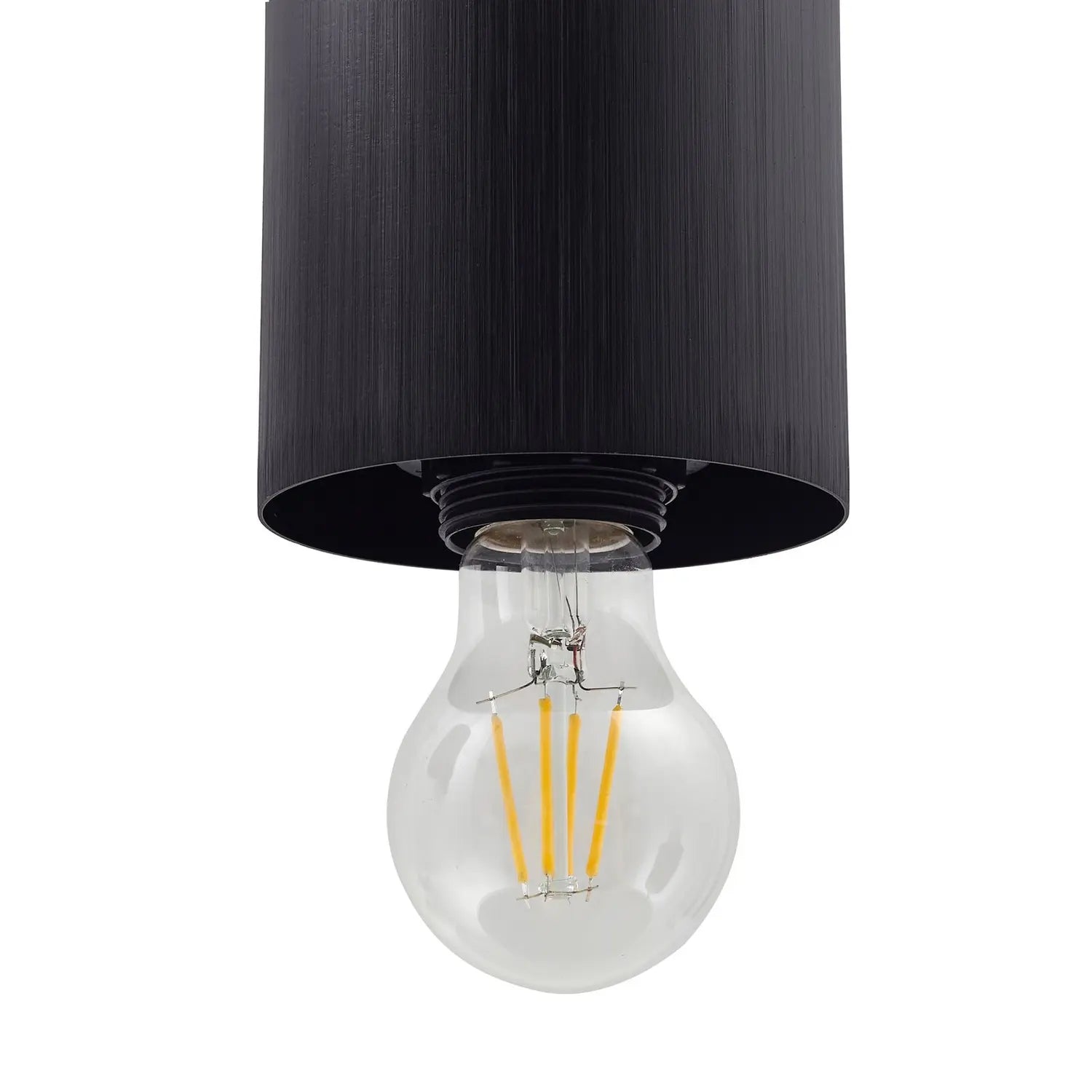 B-Ware Lindby Hängeleuchte Svante Hängelampe Deckenleuchte Lampe 4 Flg Schwarz Glas207 - 4251911791556
