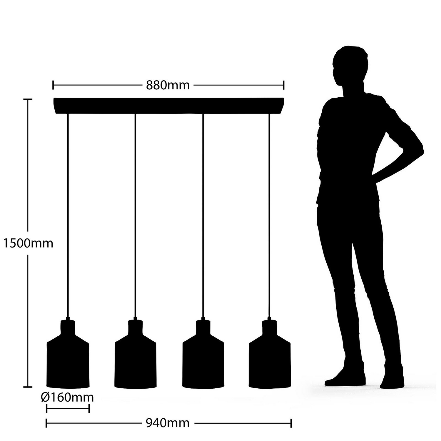 B-Ware Lindby Tirane Hängeleuchte Deckenlampe Pendelleuchte Lampe 4 Flg E27 Siehe Text - 4251096581201