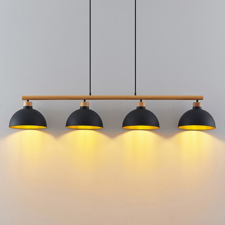 Lindby Tirzana Hängeleuchte Pendelleuchte Deckenlampe Lampe Vierflammig Schwarz B-Ware - 4251911709032