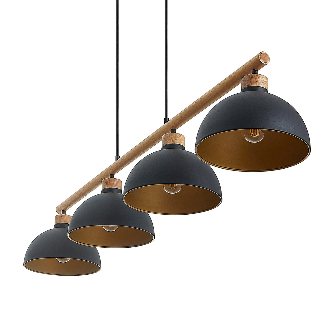 Lindby Tirzana Hängeleuchte Pendelleuchte Deckenlampe Lampe Vierflammig Schwarz B-Ware - 4251911709032