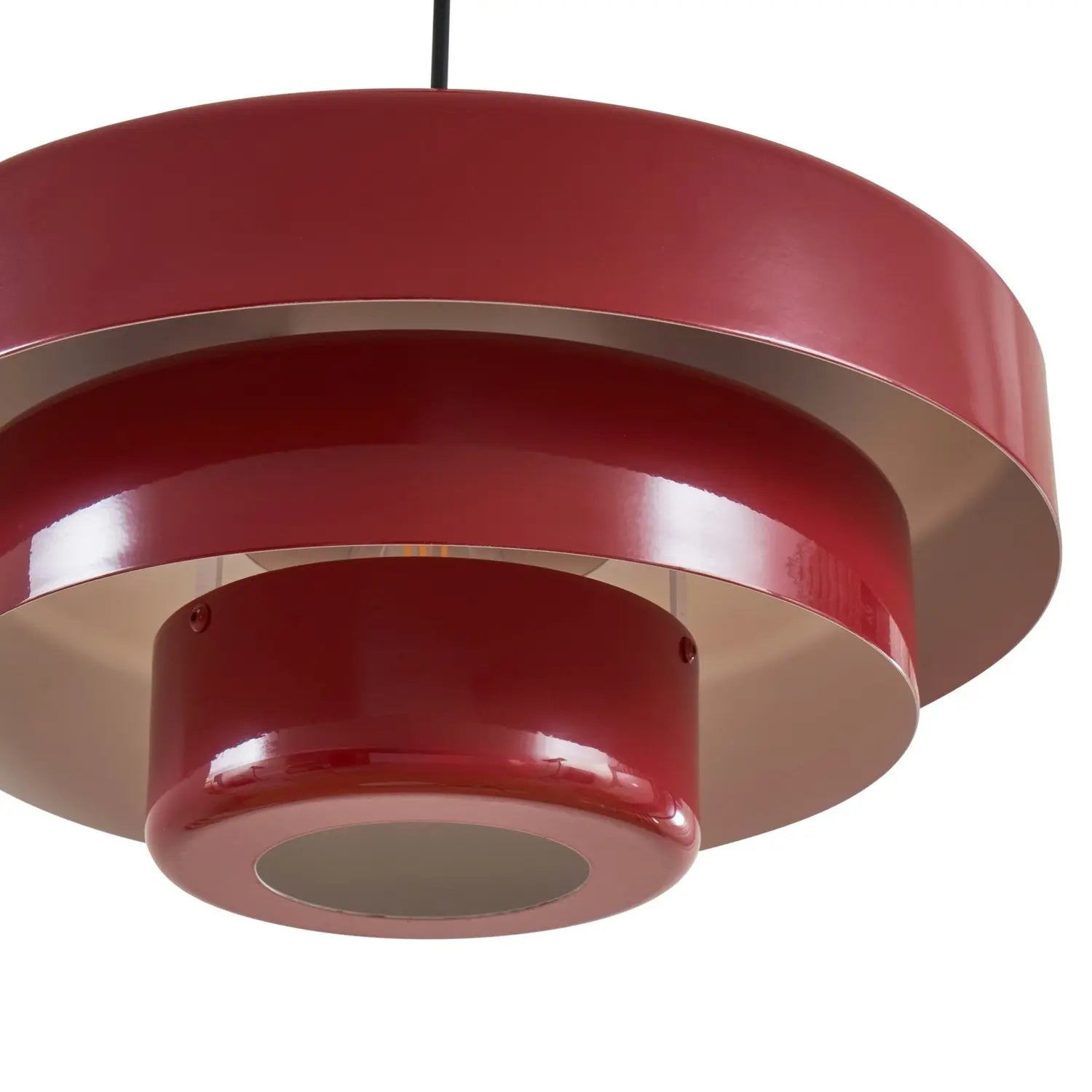 B-Ware Lindby Hängeleuchte Pendelleuchte Lampe Rot Metall E27 Durchmesser 35cm217 - 4255830903588