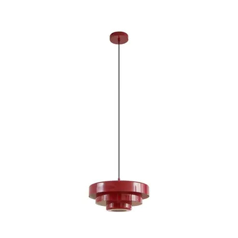 B-Ware Lindby Hängeleuchte Pendelleuchte Lampe Rot Metall E27 Durchmesser 35cm