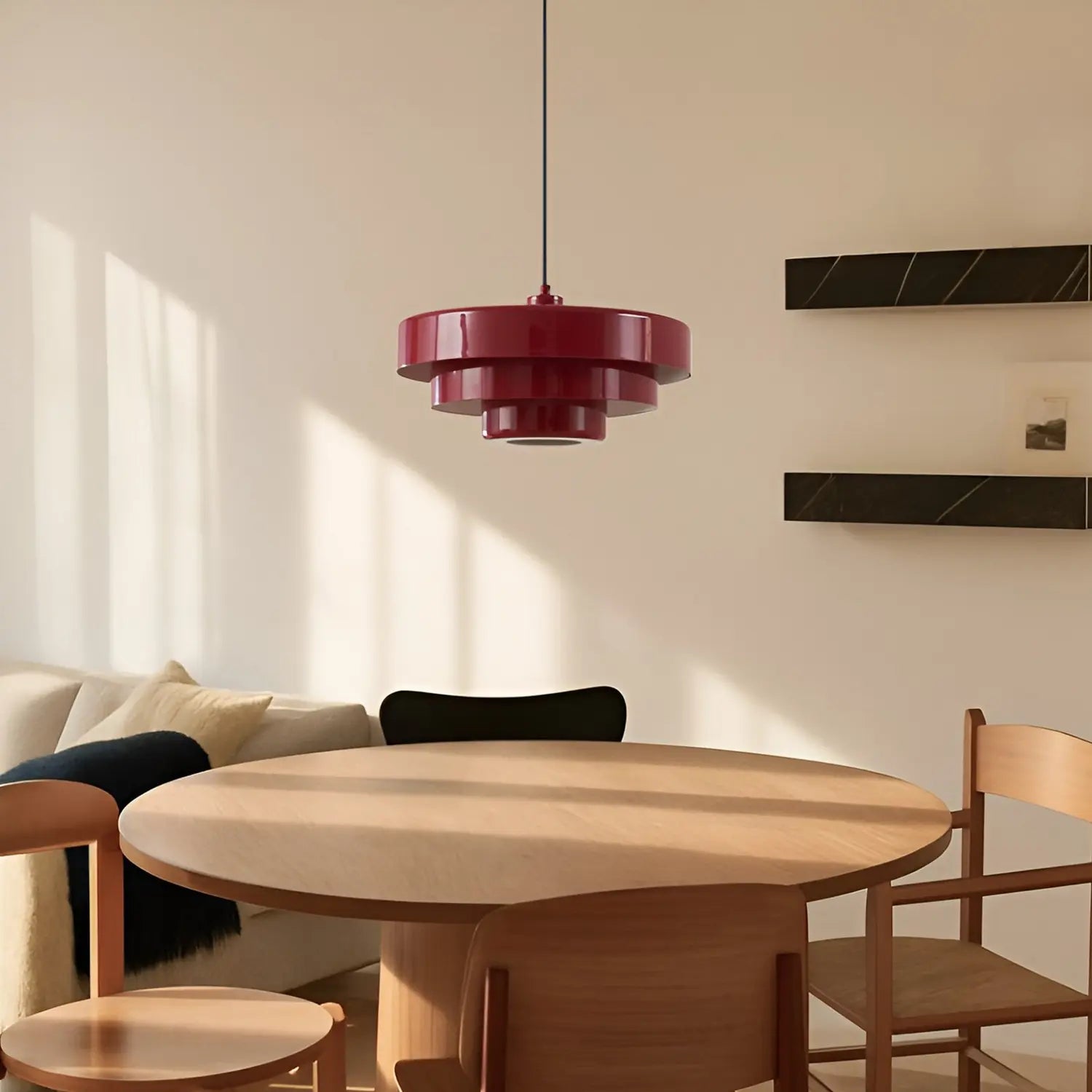B-Ware Lindby Hängeleuchte Pendelleuchte Lampe Rot Metall E27 Durchmesser 35cm217 - 4255830903588