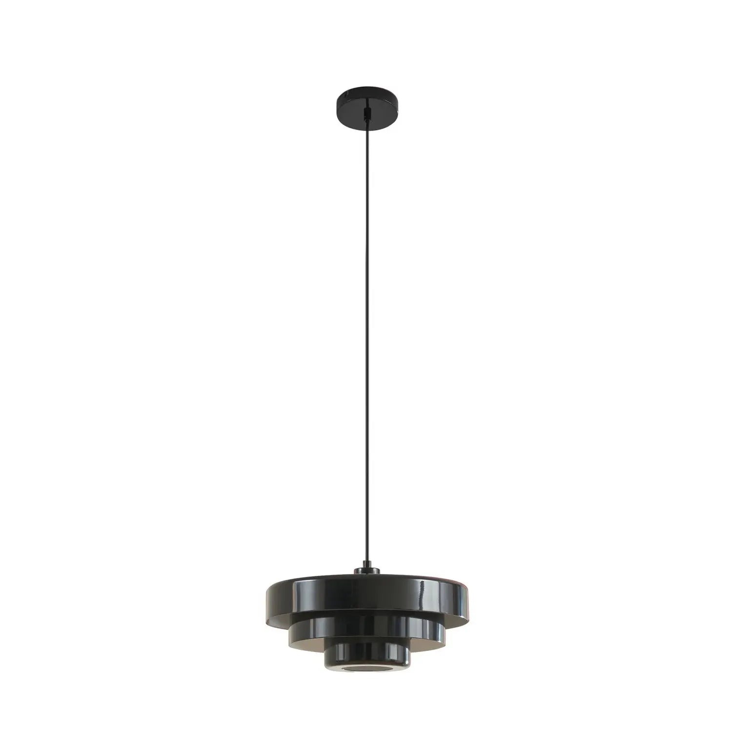 B-Ware Lindby Hängeleuchte Pendelleuchte Tivra Deckenlampe ø 35 Cm E27 Schwarz Metall - 4255830903564