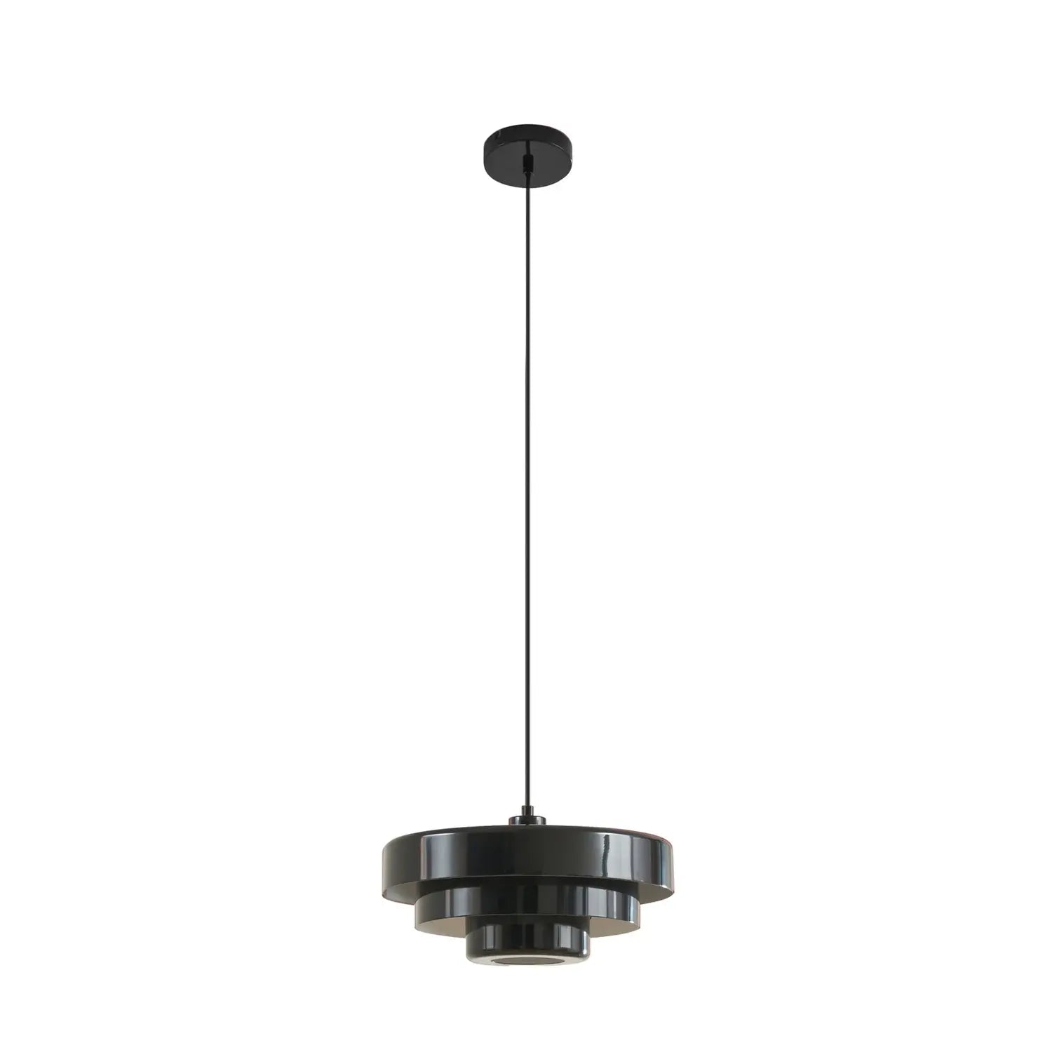 B-Ware Lindby Hängeleuchte Pendelleuchte Tivra Deckenlampe ø 35 Cm E27 Schwarz Metall - 4255830903564