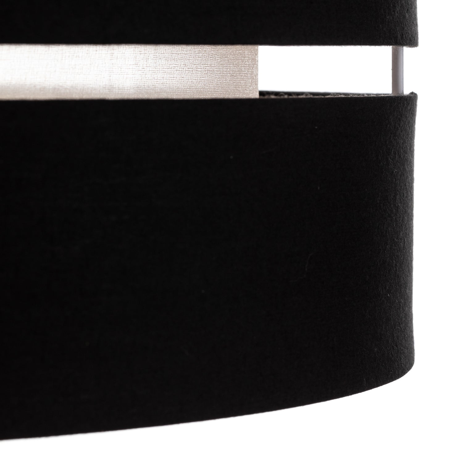B-Ware Lindby Hängeleuchte Pendelleuchte Tsomo Schwarz Stoff Deckenleuchte E27 Led 40cm - 4251911765441